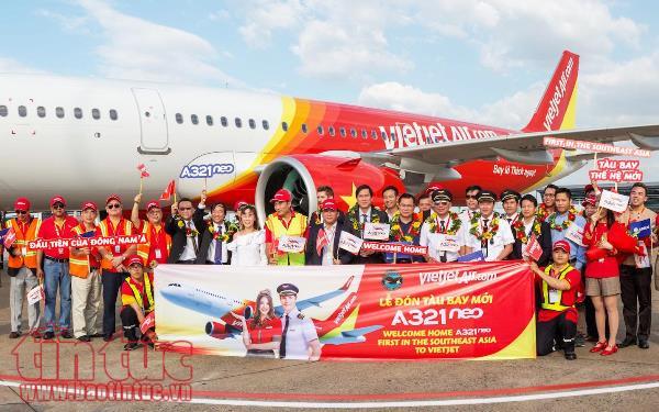 Vietjet nhận máy bay A321neo thế hệ mới đầu tiên tại Đông Nam Á